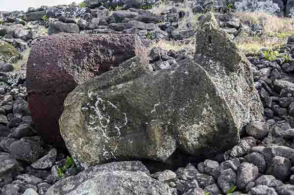 95 - Chile - isla de Rapa Nui o Pascua - Ahu Akahanga